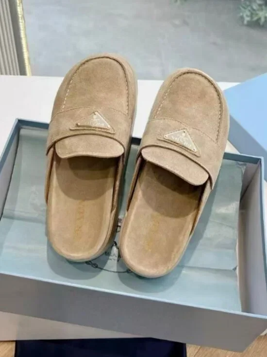 Prada Loafer Mules - Picture 1 of 8